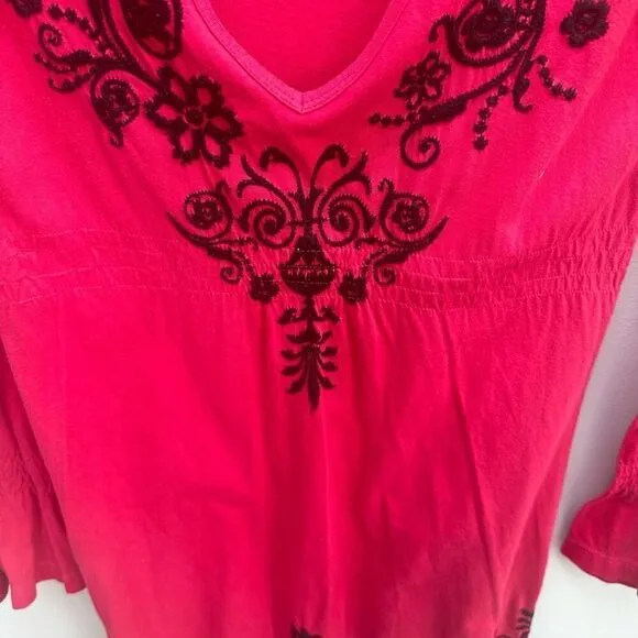 Johnny Was JWLA Embroidered Dress, Size Small