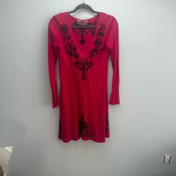 Johnny Was JWLA Embroidered Dress, Size Small