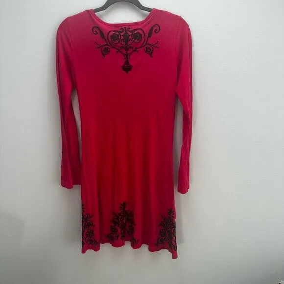Johnny Was JWLA Embroidered Dress, Size Small