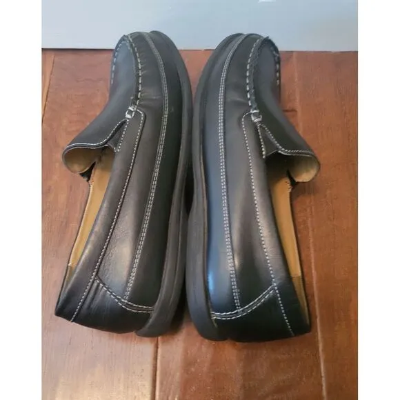Johnston‎ &amp; Murphy Locklin Leather Venetian Slip-Ons Boy's Size 8.5 Black