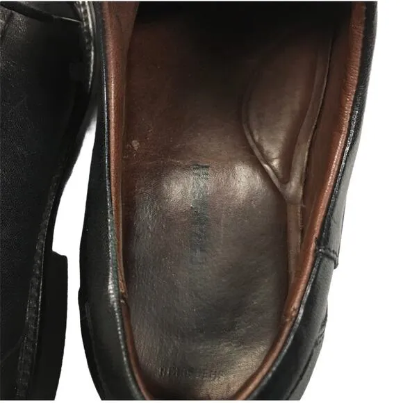 Johnston &amp; Murphy Oxford Shoes Leather Black Men's 10 Dress Shoe Business