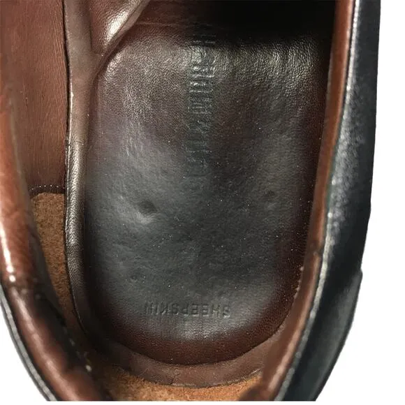 Johnston &amp; Murphy Oxford Shoes Leather Black Men's 10 Dress Shoe Business