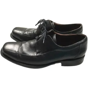 Johnston &amp; Murphy Oxford Shoes Leather Black Men's 10 Dress Shoe Business