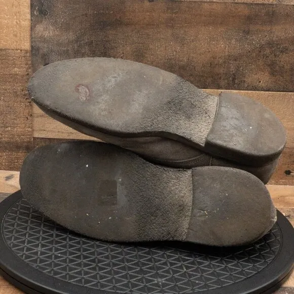 JOHNSTON AND MURPHY DRESS CHUKKA BOOTS GRAY LEATHER LACE UP SIZE 12M