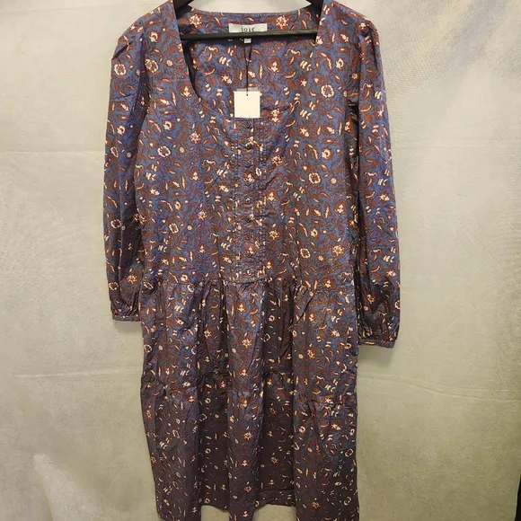 Joie Women’s Alesia Maxi Dress in Blue  Sz L