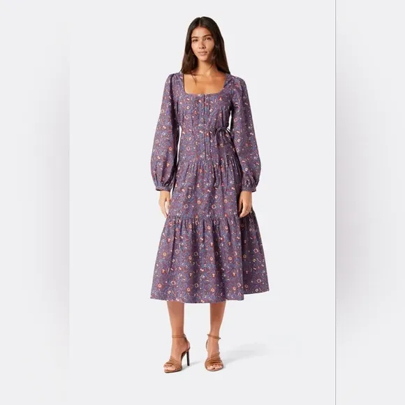 Joie Women’s Alesia Maxi Dress in Blue  Sz L