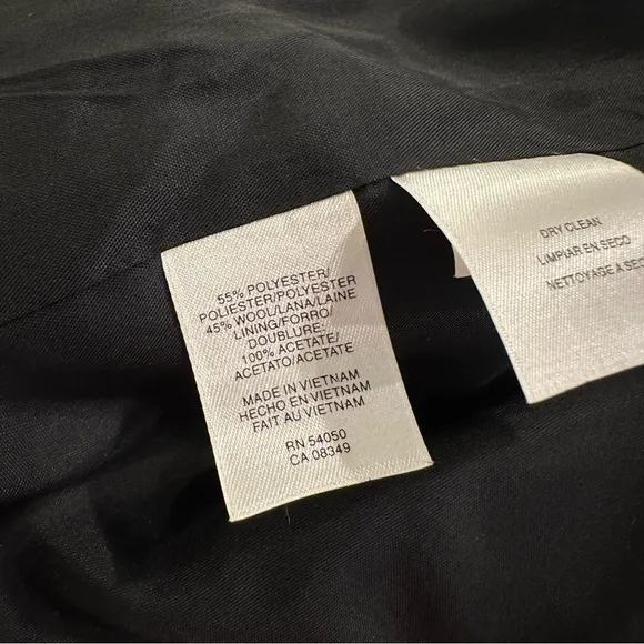 JONES NEW YORK GLEN PLAID WINTER COAT JACKET BELTED WAIST BLACK WHITE RED WINTER