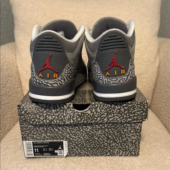 Jordan cool grey 3s Nike men’s 11