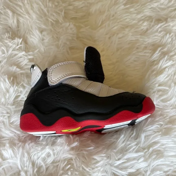 JORDAN sneakers, new, white &amp; red, size 6C