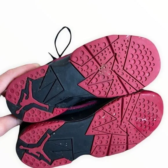 Jordan True Flight Black Pink Athletic Sneakers 2Y