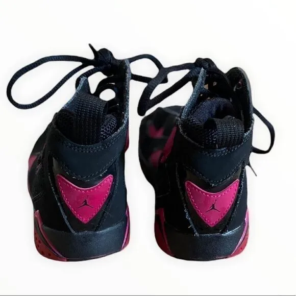 Jordan True Flight Black Pink Athletic Sneakers 2Y