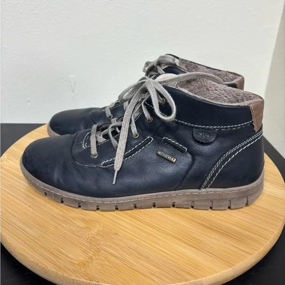 Josef Seibel Women's EU 39 US 8.5 Steffi 53 Lace Up Ankle Boot Ocean Blue