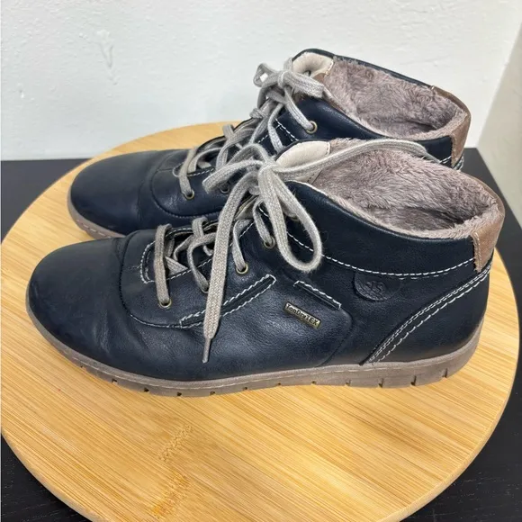 Josef Seibel Women's EU 39 US 8.5 Steffi 53 Lace Up Ankle Boot Ocean Blue