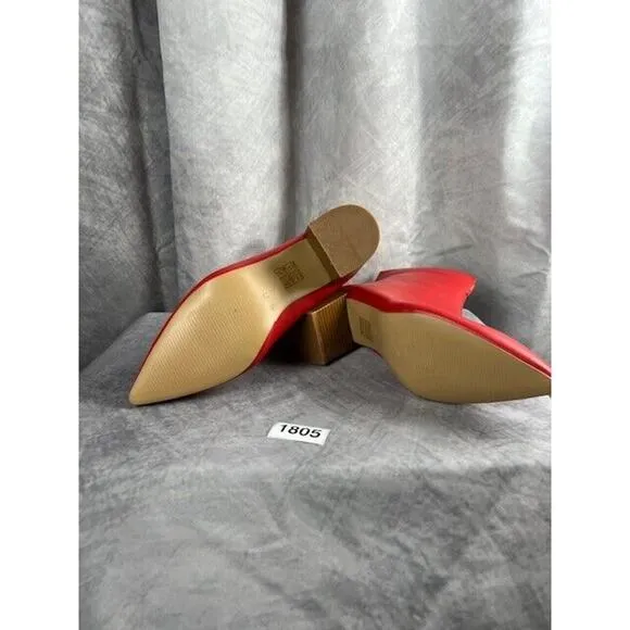 Journee Collection Womens Kayden Red Booties Shoes 8 Medium (B,M) BHFO 1341