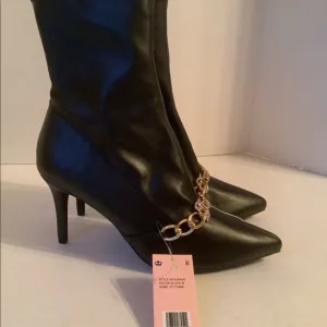 Juicy Couture Tommi High Heel Boots Black Size 8.5 WJ03646W