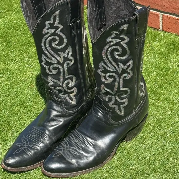 Justin Boots BUCK 13” Western Black Leather Men’s Size 9D