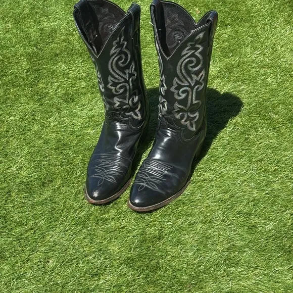 Justin Boots BUCK 13” Western Black Leather Men’s Size 9D
