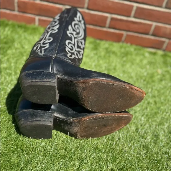 Justin Boots BUCK 13” Western Black Leather Men’s Size 9D