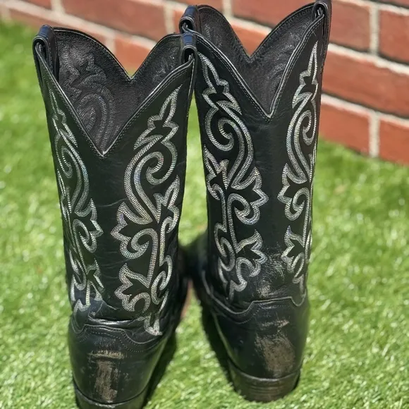 Justin Boots BUCK 13” Western Black Leather Men’s Size 9D
