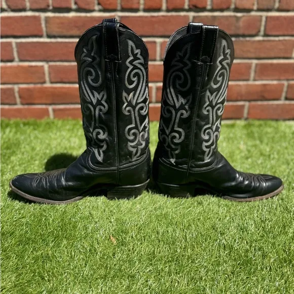 Justin Boots BUCK 13” Western Black Leather Men’s Size 9D