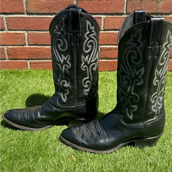 Justin Boots BUCK 13” Western Black Leather Men’s Size 9D