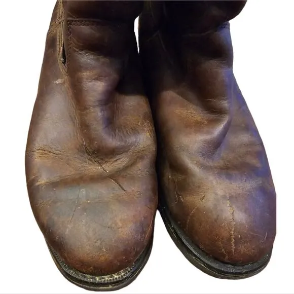 Justin Brown Leather Original Work Boots 6610 Men's Size 8 EE