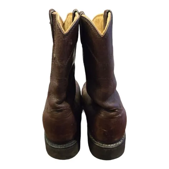 Justin Brown Leather Original Work Boots 6610 Men's Size 8 EE