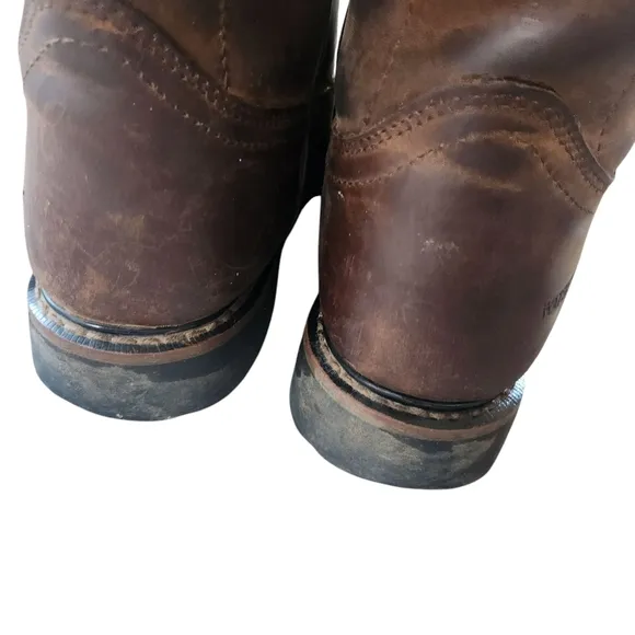 Justin Western Boots Men's 10 D Drywall SE4960 Brown Leather Waterproof 10&quot; Work