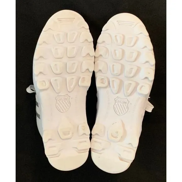 K Swiss Mens Sneakers Triple White Size 9 Classic Low Leather Casual Shoes