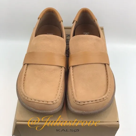 KALSO Dabb Leather Slip-On Loafer Earth Shoes NEW In Box