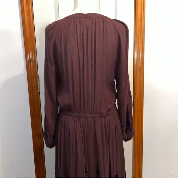 Karen Kane Dandy Girl Long Sleeve Embroidered Lace Maxi Dress • NWT