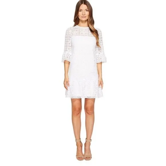 Kate Spade Lace Flounce Shift Dress