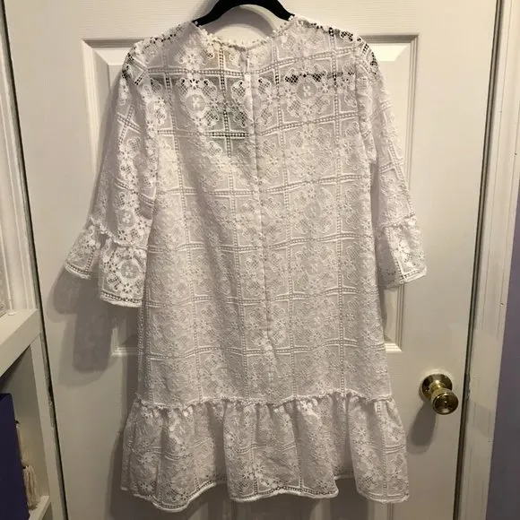 Kate Spade Lace Flounce Shift Dress