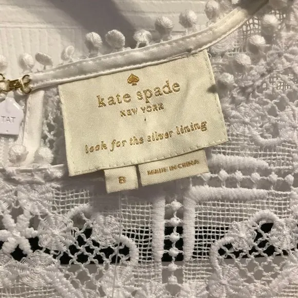 Kate Spade Lace Flounce Shift Dress
