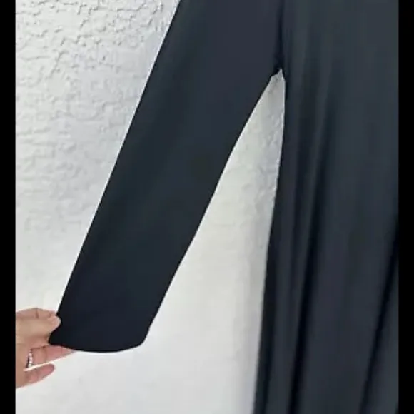 Kedem Sasson Black Maxi Dress Lagenlook Cocoon Dress