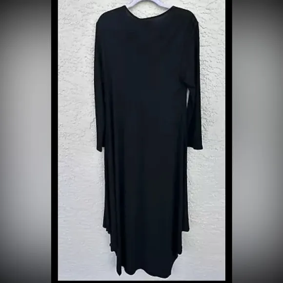 Kedem Sasson Black Maxi Dress Lagenlook Cocoon Dress