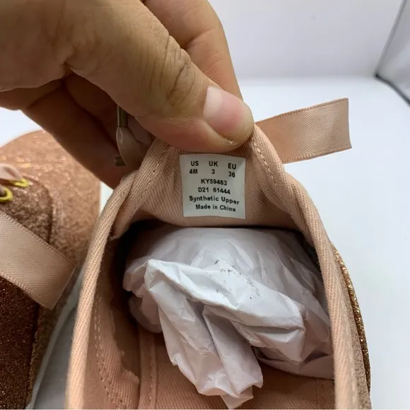 Keds x kate spade Rose Gold Glitter sneakers size 4M