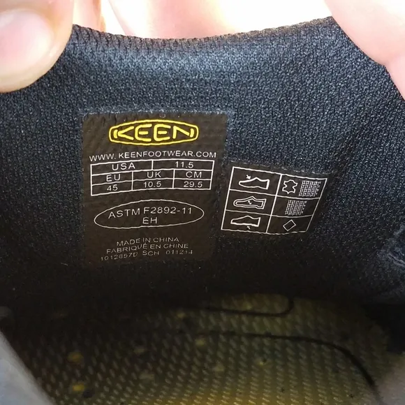 KEEN 1012857D DESTIN Men's 11.5 US Slip On Black Leather Loafers EH Work Shoes