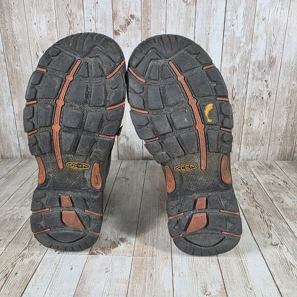 Keen‎ American Built Waterproof Leather Work Boots Steel Toe Brown 7.5