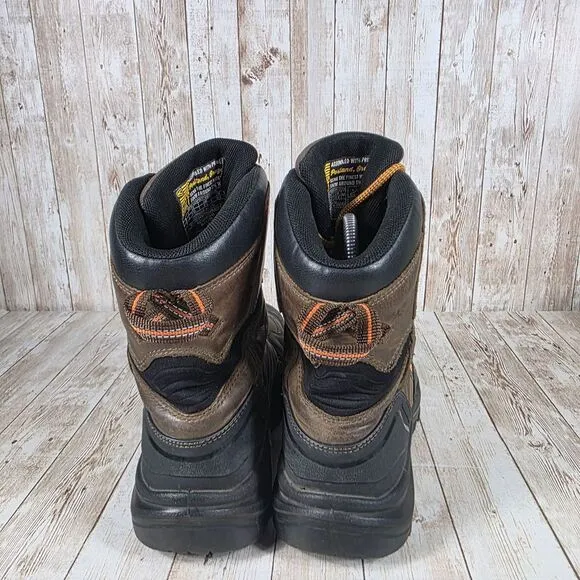Keen‎ American Built Waterproof Leather Work Boots Steel Toe Brown 7.5