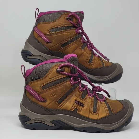 KEEN Circadia Vent Hiking Boots Womens Size 6.5 Waterproof Syrup Bosenberry New