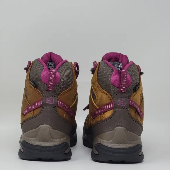 KEEN Circadia Vent Hiking Boots Womens Size 6.5 Waterproof Syrup Bosenberry New