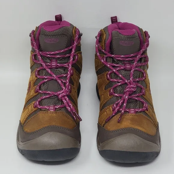 KEEN Circadia Vent Hiking Boots Womens Size 6.5 Waterproof Syrup Bosenberry New