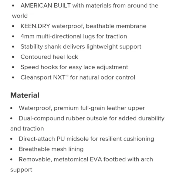 KEEN Durand ll Mid Waterproof Hiking Boots