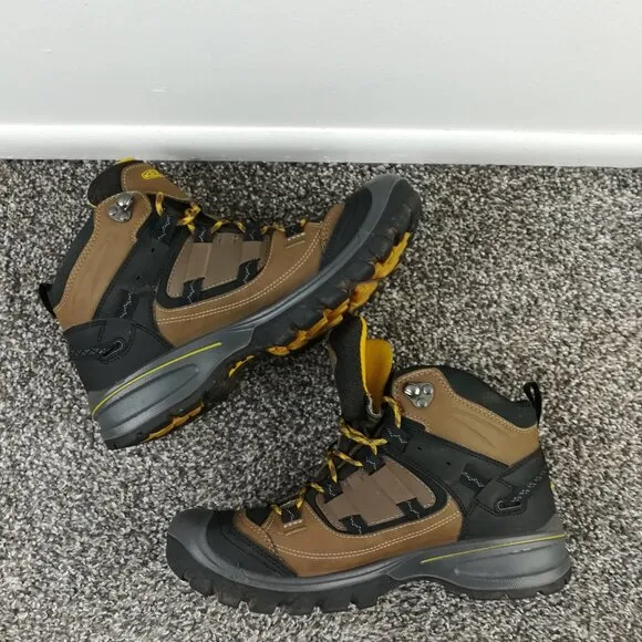 Keen Logan Mid Waterproof Ankle Hiking Boots Men’s 9 Brown Gray 1014005
