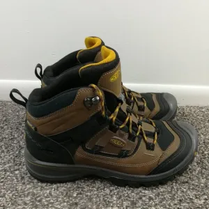 Keen Logan Mid Waterproof Ankle Hiking Boots Men’s 9 Brown Gray 1014005