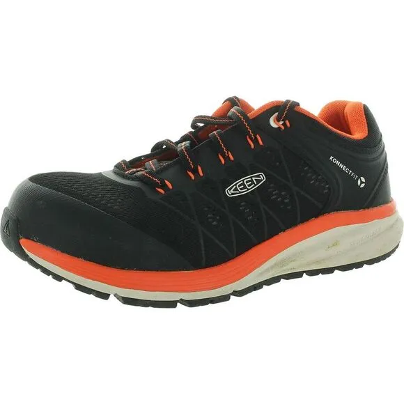 Keen Mens Vista Energy Black Carbon Fiber Toe Knit Work &amp; Safety Shoes Used