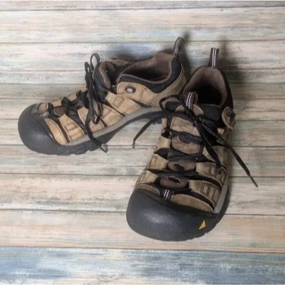 KEEN Newport Brown Hiking Shoes Men's Size 8 Outdoor Trail Low Work Safety Grip