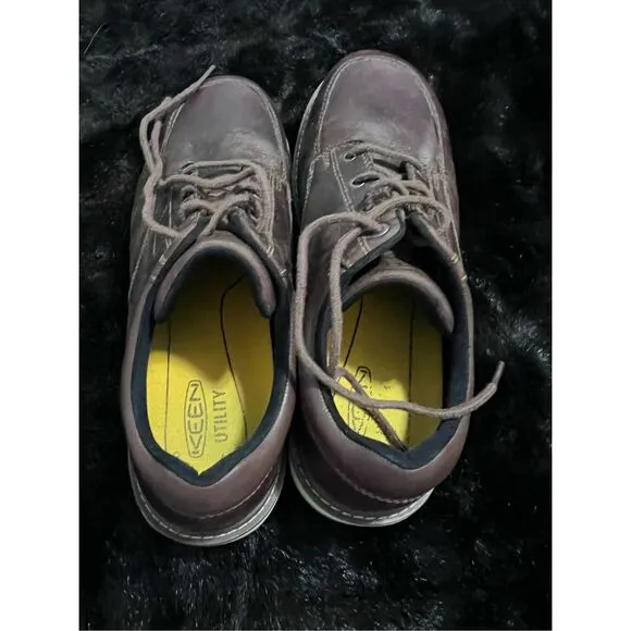 KEEN Utility Men’s San Jose Oxford Steel  Toe Work Shoes Sz 13 EE Brown