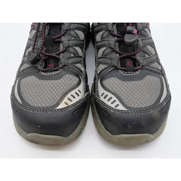 Keen Work Shoes Womens 6.5 Asheville Black Mesh Aluminum Toe ESD Drawstring